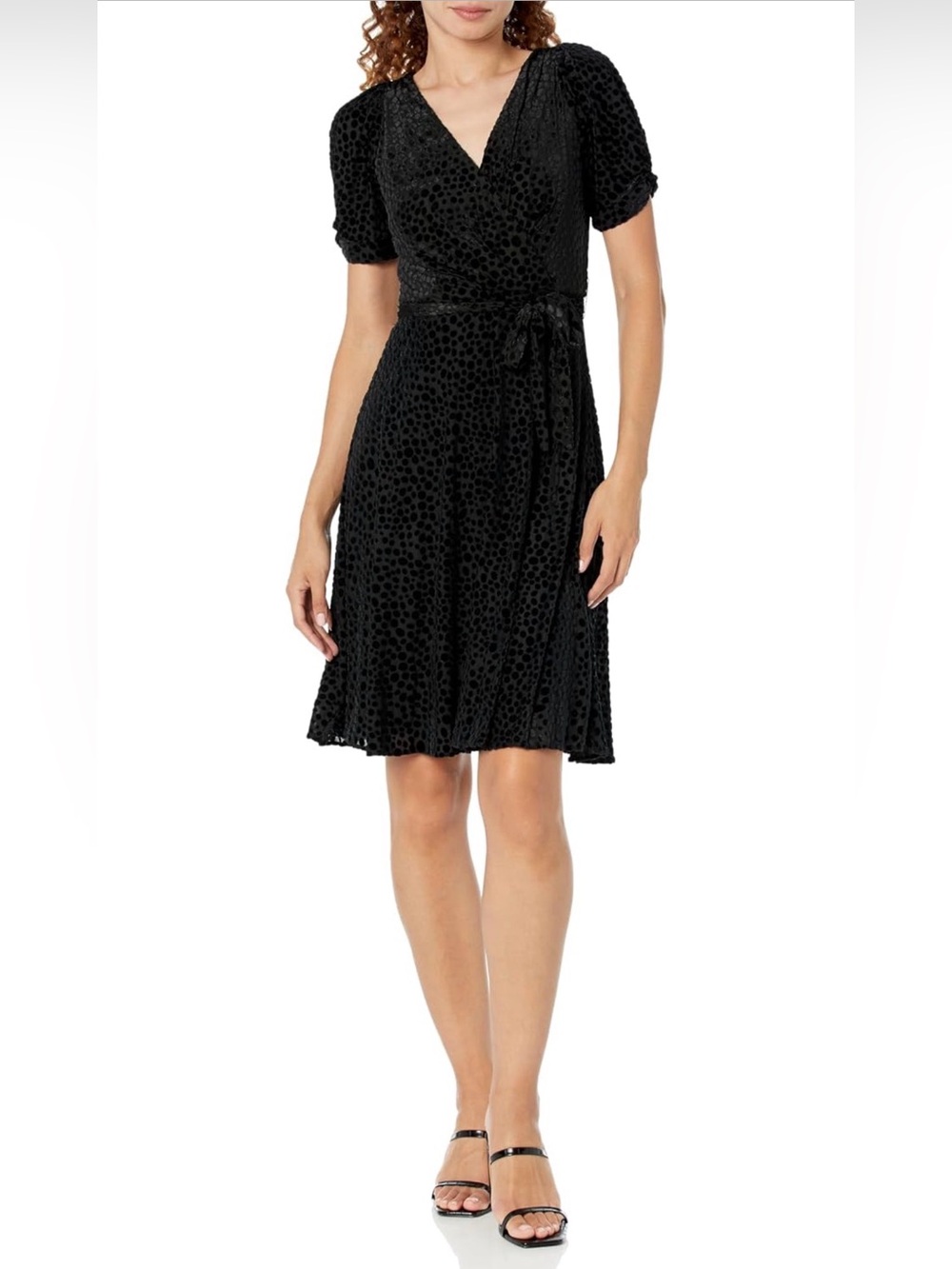 DKNY faux wrap midi dress- size 6